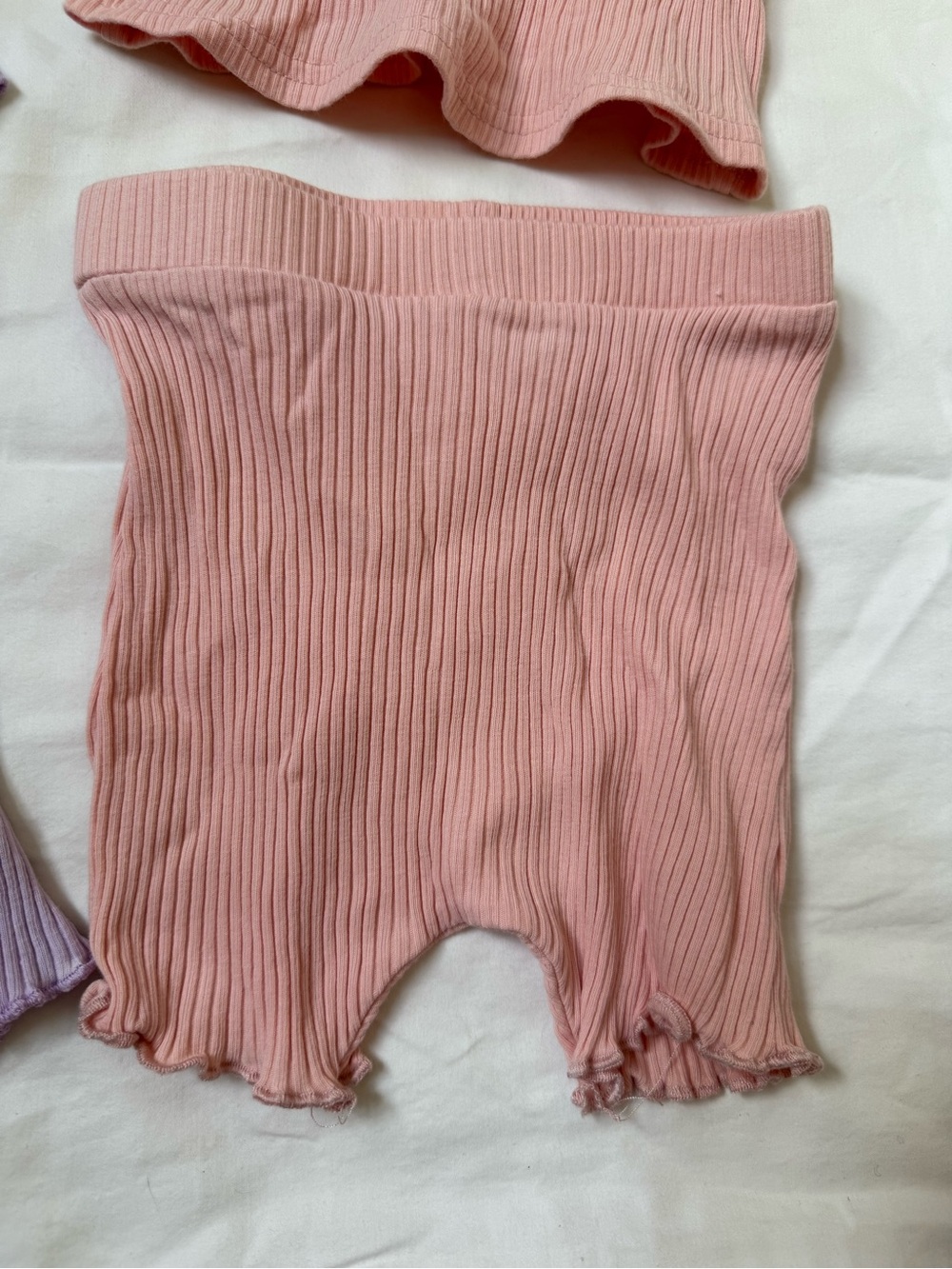 Ribbed Pastel Two-Piece Sets — Lavender & Pink - Picture 7 of 8